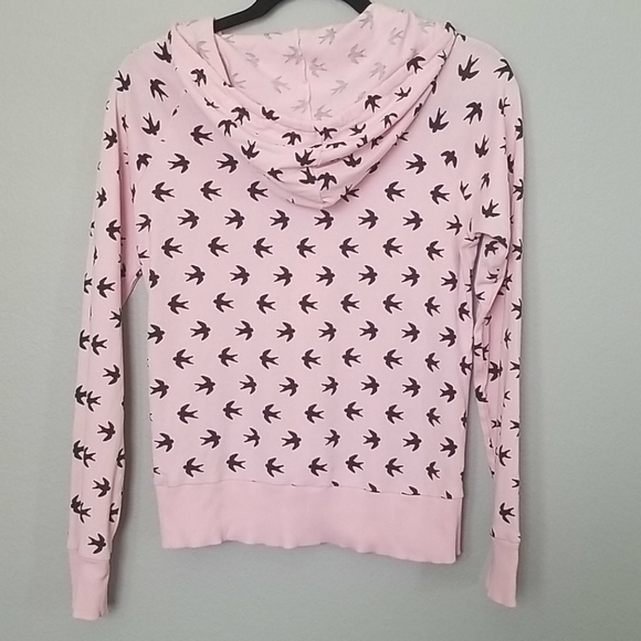 H&M size 12 Soft Girl Twee pink sparrow zip up jacket - Picture 6 of 6